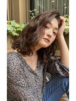スナッグルサロン(SNUGGLE SALON)&nbsp;ミディアムヘア×外国人風ウェーブパーマ