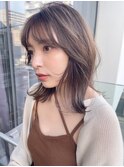 ミルクティーブラウン♪くびれヘアー♪レイヤーカット/ボブ
