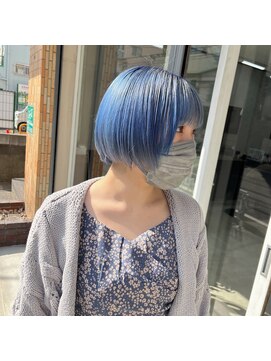 パーミル ヨコハマ(permille Yokohama) クリアブルー×ミニボブ