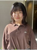 ウルフカットボブウルフ顔まわりウルフカット/中西