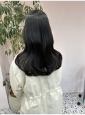 韓国ヘア/くびれヘア/地毛風カラー/暗髪/