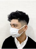 フェードカット×パーマ