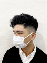 フラット(FLAT)&nbsp;フェードカット×パーマ