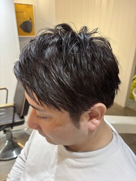 アメラボ(AmeLab) 名古屋天白区梅ヶ丘メンズアップバングショートメンズ白髪染め