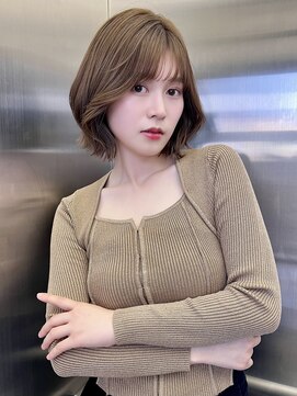 レーヴバイロンド 仙台(Reve by Lond) 仙台レイヤーカットラテグレージュ似合わせカットくびれ巻き前髪