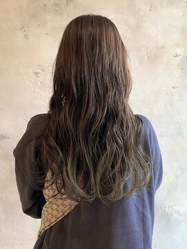 ニュイ(NUIT) ダブルカラーミルクティーベージュカラーブルーブラックブリーチ