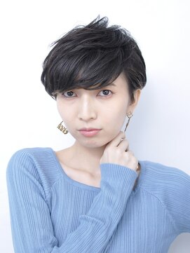 アイスバーグ(eyesburg) 20代30代40代抜け感ショートレイヤーブルーブラックひし形