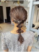 編みおろし ヘアセット