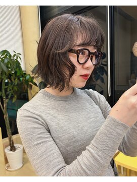 スニュウ(snuw) 似合わせカットボブ小顔カット透明感カラーグレージュ