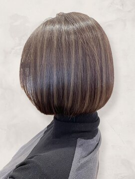 モッズヘア 足利(mod'hair) 20代30代大人可愛い小顔ショート前下がりボブショートハイライト