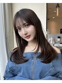 韓国ウェーブヘア前髪カットレイヤーカット髪質改善銀座
