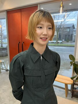 ヘアー バトン(hair vaton) 外ハネボブ