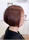 似合わせ小顔カット 前下がりボブ