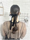 タイトな編みおろしスタイル