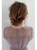 ヘアセット×ルーズアップ