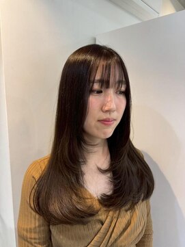 イチエ(ICHIE) レイヤーカット*セミロングヘア*前髪カット*顔周りレイヤー