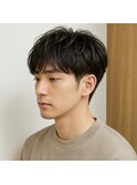 メンズツーブロックナチュラルショート 20代 30代 40代 50代