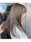 グレージュ【ブリーチ/ダブルカラー/カラー/インナーカラー】