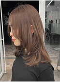 【レイヤーカット】韓国ヘア顔まわりカットロングレイヤー堀江