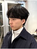 毛流れセンターパート