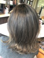 リバレッジ 広尾(Leverage)&nbsp;大人ハイライト切りっぱなしボブ