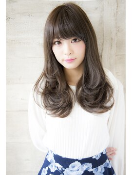 ライリー(riley) rileyナチュラルワンカールセミディ×オリーブグレージュ