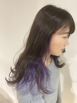 シーン 池袋(scene.) scene.【シーン】【池袋 西口徒歩3分】インナーカラー　パープル