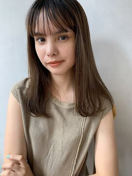 ガーランドギンザ(Garland Ginza) シースルー前髪 アッシュベージュ