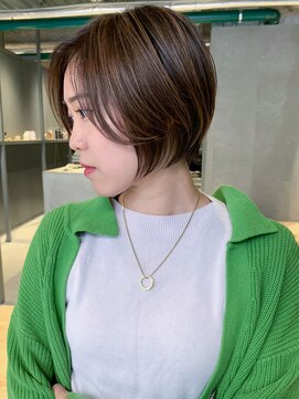 アイティーバイアルバム 八王子店(IT by ALBUM) ふんわりショート_グレージュカラーココアベージュ_ba426351