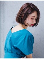 ラダ(Lada)&nbsp;大人ボブ ショート ストレート 前髪無し 暖色カラー 30代40代