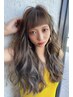 ナチュラルハイライト+カラー(ブリーチ+カラー)￥9900