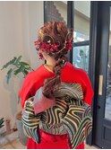 salon de yu/ 松原 加奈 hair make成人式卒業式ヘアセット