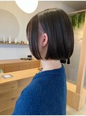 ボブ×インナーカラーピンクバイオレット