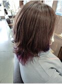 紫インナーカラー