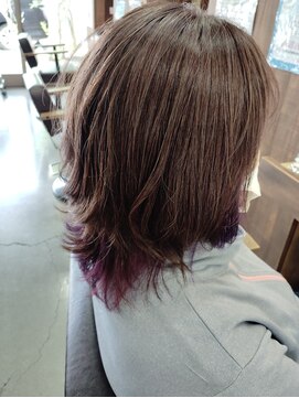 ティーケーザサロン(TK THE SALON) 紫インナーカラー