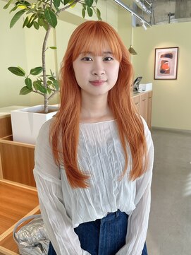 ロジェ(loje) 【loje】オレンジカラー/レイヤーカット