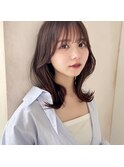 シースルーバング/くびれヘア/顔まわり