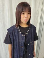 ツイギー 歩行町店(TWiGGY)&nbsp;外はね　ロブ　ピンクブラウン