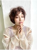 ニュアンスパーマ風ショートヘア