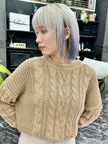 チュダック(ChuDuck) 韓国風《ペールブルー》ハイトーン/ケアブリーチ/ダブルカラー