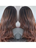 グランルッソ 岡山駅前(GRAN LUSSO)&nbsp;岡山中明度バレイヤージュ/ブラウン/