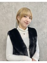 ハイトーン丸みショート