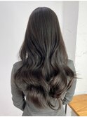 ロング顔周りレイヤー韓国ヘア美髪_ba541241