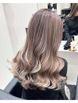 ワク 藤沢店(waku)&nbsp;ハイライト　ベージュ　ケアブリーチ