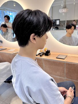 キャンバス バイ ネオリーブ 横浜西口(Canvas by neo.) センターパート、ニュアンスパーマ、マッシュ、横浜