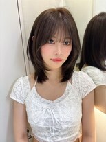 ロンドメリア 天神大名店(Lond Melia)&nbsp;小顔に見せるヘア/ワンレン/ボブウルフ/ネビージュ/黒髪カタログ