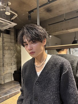 ブチメンズヘア(Buchi MEN'S HAIR) ツイストスパイラルパーマメンズセンターパート