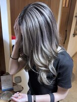 ブレイズヘアー(BLAZEhair)&nbsp;【色っぽさUP】大人ナチュラルバレイヤージュ×ブリーチ２回