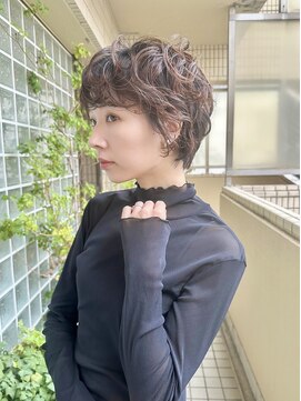 ファイブシーン アオヤマ(5SCENE AOYAMA) ショートパーマショートカット前髪あり前髪なし20代30代40代
