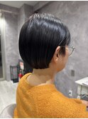 大人可愛いミニボブ/切りっぱなしボブ
